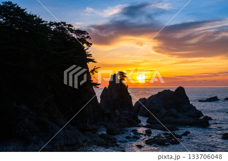 笹川流れ・夕景 133706048