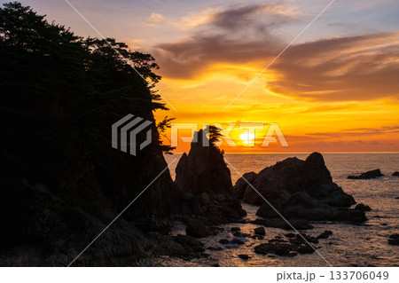 笹川流れ・夕景 133706049