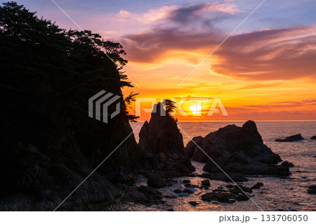 笹川流れ・夕景 133706050