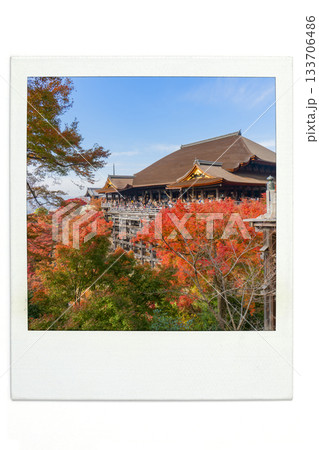 清水寺　秋　ポラ風 133706486