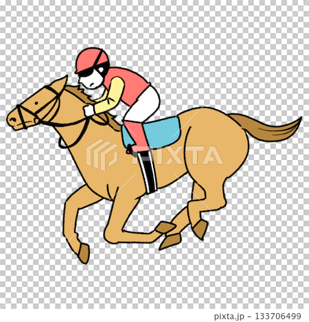 競馬の選手のイラスト 競馬の選手のイラスト 133706499