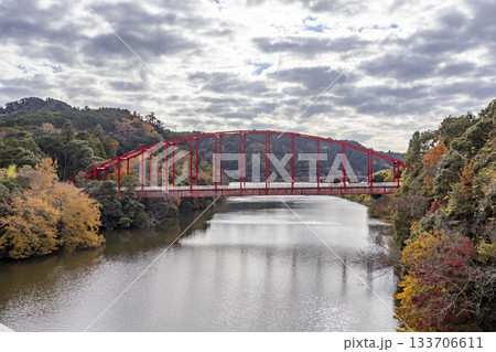亀山湖の鉄橋 亀山湖の鉄橋 133706611
