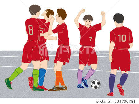 高校サッカー勝利 133706781