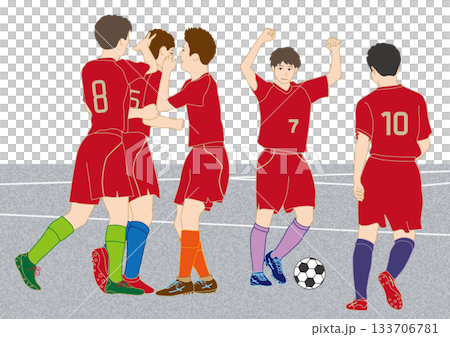 高校サッカー勝利 133706781