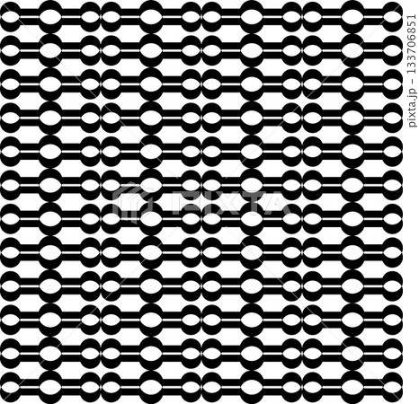 Seamless Black Geometric Chain Link Circle Pattern Seamless Black Geometric Chain Link Circle Pattern 133706851