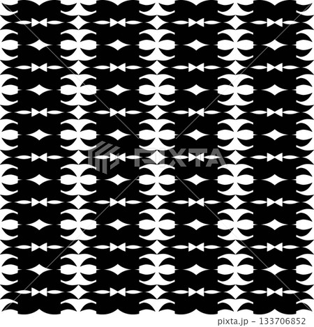 Seamless Abstract Black Geometric Op Art Pattern 133706852