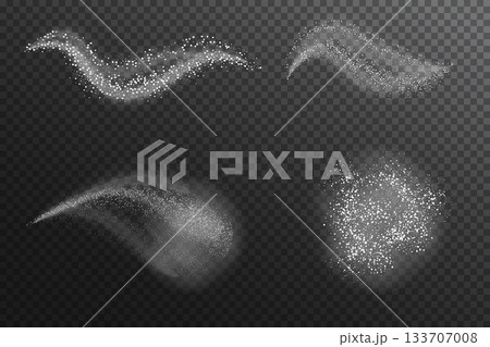 Realistic snow splash. vector illustration...のイラスト素材 [133707008] - PIXTA