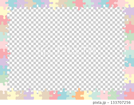 Jigsaw Puzzle Frame Pastel Jigsaw Puzzle Frame Pastel 133707256