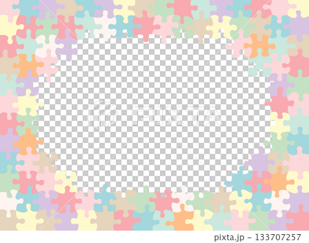 Jigsaw Puzzle Frame Pastel Jigsaw Puzzle Frame Pastel 133707257