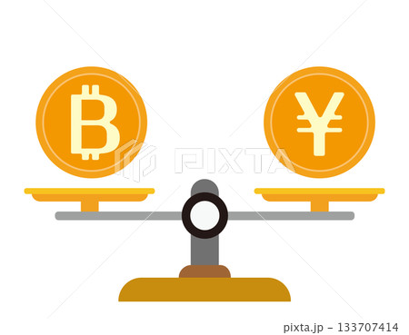 お金のイラスト ビットコイン 仮装通貨 お金のイラスト ビットコイン 仮装通貨 133707414