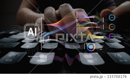 AI Brain Processing Data with Generative Artificial Intelligence Concept Muxer AI Brain Processing Data with Generative Artificial Intelligence Concept Muxer 133708176