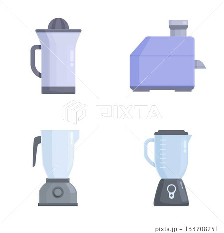 Set of modern blender icons 133708251