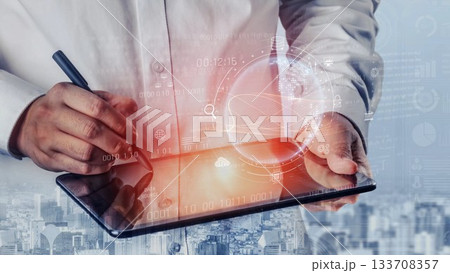 Global AI and data processing system with digital earth interface Marrow 133708357