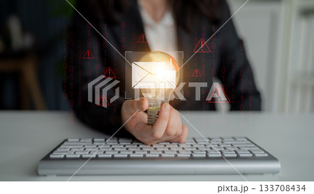 Phishing email alert and cybersecurity risk detection Parse 133708434