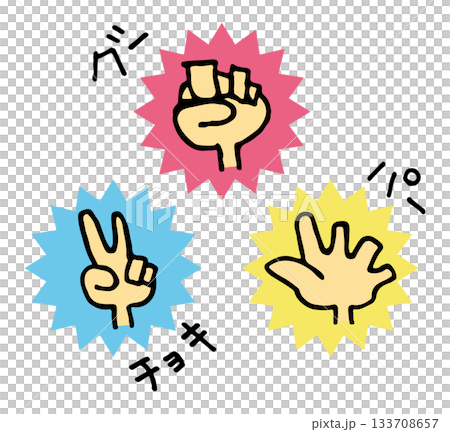 じゃんけん グー・チョーキ・パー セット じゃんけん グー・チョーキ・パー セット 133708657