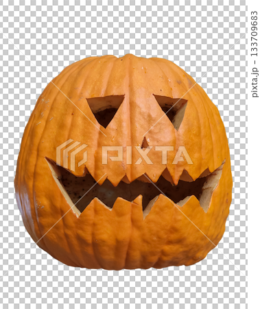 Traditional carved Halloween jack o lantern pumpkin isolated on white background Traditional carved Halloween jack o lantern pumpkin isolated on white background 133709683
