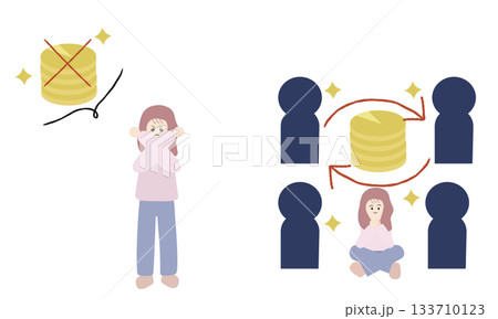 欲張りはよくないと思う女性と使うことでみんなで豊かになっていく女性 133710123