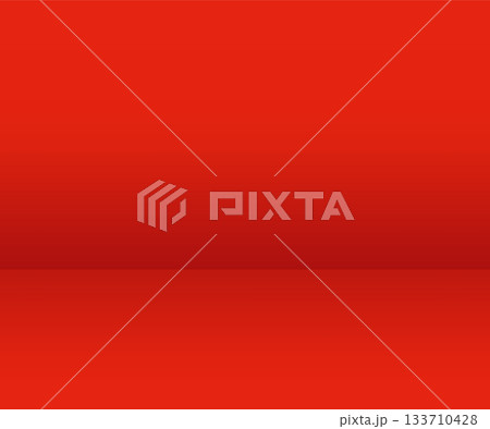 Red studio background. Empty room or space for Happy New Year, product, Christmas, celebration and presentation Red studio background. Empty room or space for Happy New Year, product, Christmas, celebration and presentation 133710428