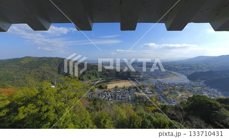 岩国城天守閣からの岩国市街方向1 133710431