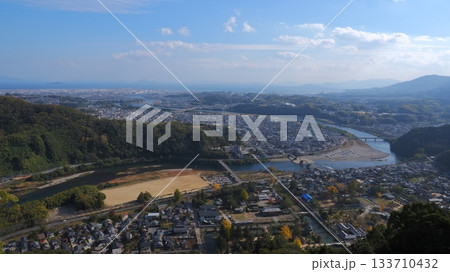 岩国城天守閣からの岩国市街方向2 133710432