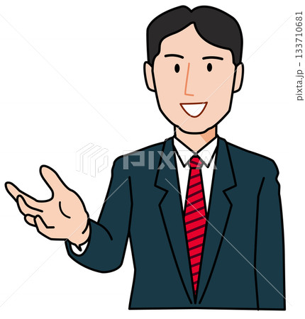 説明をする男性 説明をする男性 133710681