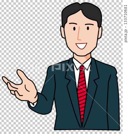 説明をする男性 説明をする男性 133710681
