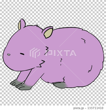 Purple Capybara 133711410