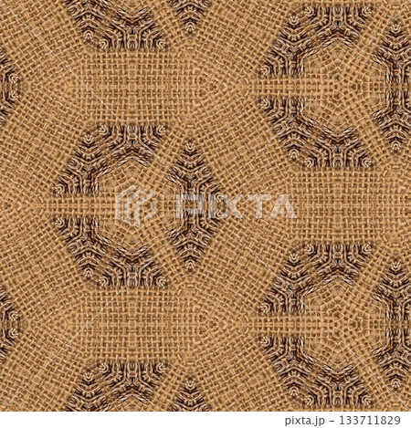 Rustic Jute Fabric Pattern with Woven Burlap Texture craft background. Natural Jute Sack. Organic Burlap Texture for any fashion Design Use Rustic Jute Fabric Pattern with Woven Burlap Texture craft background. Natural Jute Sack. Organic Burlap Texture for any fashion Design Use 133711829