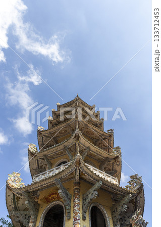 Linh Phuoc Pagoda made of broken glass Linh Phuoc Pagoda made of broken glass 133712453