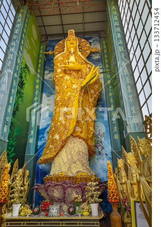 Guanyin Hall made of chrysanthemums at Linh Phuoc Pagoda Guanyin Hall made of chrysanthemums at Linh Phuoc Pagoda 133712454