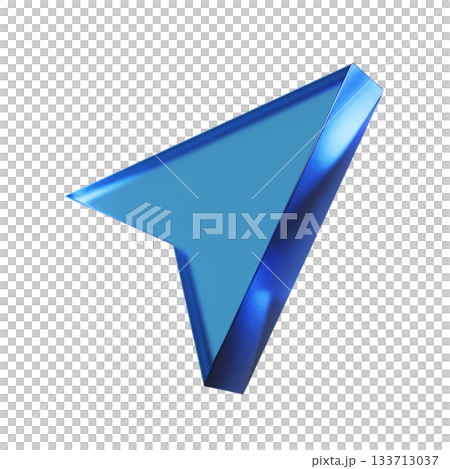 3D illustration of a flat icon of an arrow pointing to your current location. Transparent blue glassmorphic mark. 3D illustration of a flat icon of an arrow pointing to your current location. Transparent blue glassmorphic mark. 133713037