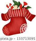 Red sock Christmas  133713095