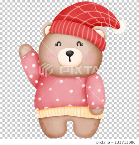 toy bear with a scarf toy bear with a scarf 133713096