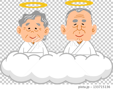 爺爺奶奶在天堂微笑 133715136