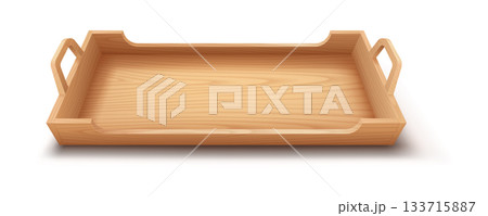 Wooden Serving Tray with Handles Wooden Serving Tray with Handles 133715887