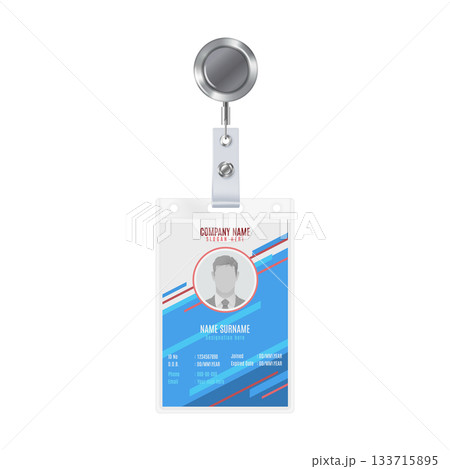 Professional ID Card with Lanyard Design Professional ID Card with Lanyard Design 133715895
