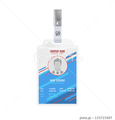 Corporate Identification Badge Design Template Corporate Identification Badge Design Template 133715897