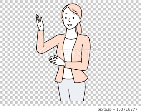 Business person to guide Business person to guide 133716277