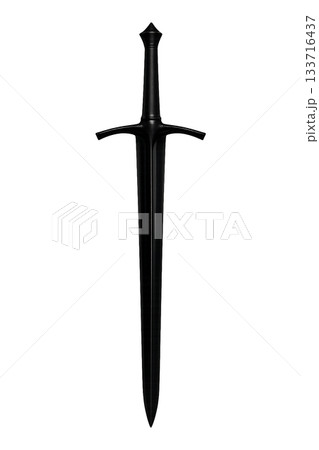 黒い剣、白い背景 黒い剣、白い背景 133716437