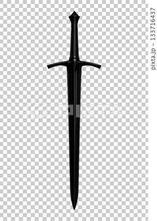 黒い剣、白い背景 黒い剣、白い背景 133716437