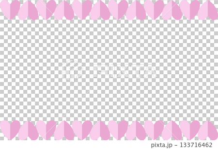 Pink half-fold heart frame background border type Pink half-fold heart frame background border type 133716462