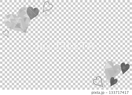 Gray jewel-like heart frame Gray jewel-like heart frame 133717417