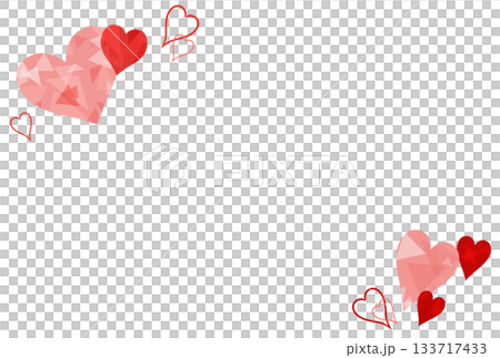 紅色寶石般心形框架 紅色寶石般心形框架 133717433