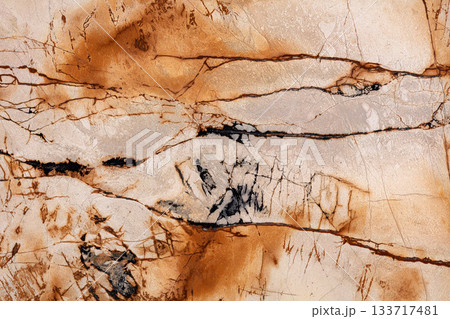 Roma Imperiale - natural calcite background in beautiful light beige tone, texture for your new design look. Roma Imperiale - natural calcite background in beautiful light beige tone, texture for your new design look. 133717481