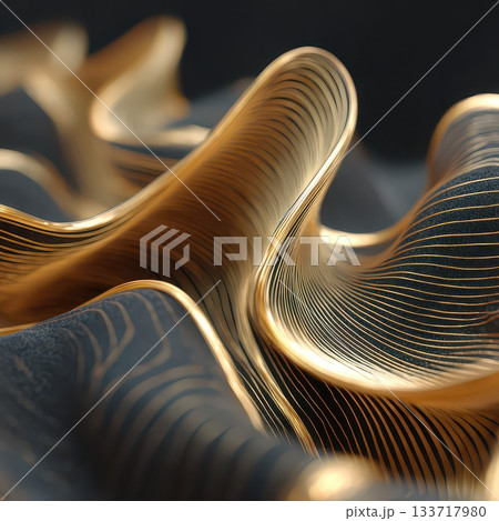 Abstract Wave Pattern with Smooth Curves and Elegant Lines Design 133717980
