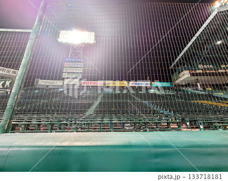 グラウンドから見上げたスタンド　甲子園球場 133718181