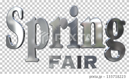 3DCG文字「Spring Fair（スプリングフェア）」タイトル 133718223