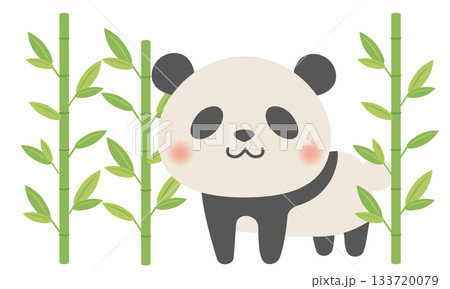 動物_パンダ（笹） 133720079