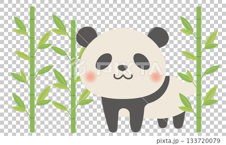 動物_パンダ（笹） 133720079