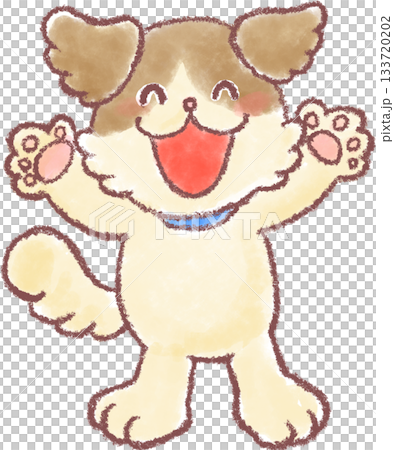 可愛的狗狗插畫_狗狗_有趣的狗狗插畫 133720202